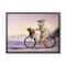 Stupell Industries Bunny Rabbit on Bike by Nautical Beach Framed Wall Art